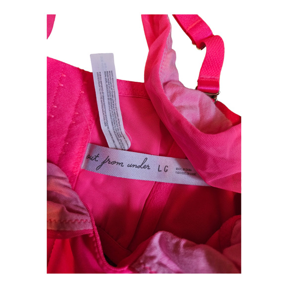 Out From Under Large Pink Corset Crop Top - Picture 2 of 7